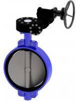 Затвор дисковый поворотный межфланцевый Tecofi VPE4448-08 DN400 PN16 с редуктором и фланцем под привод VPE444808EP0400