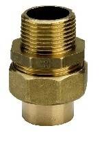 Разъемное соединение Viega под пайку 42 мм x 1 1/2 НР бронза 115135