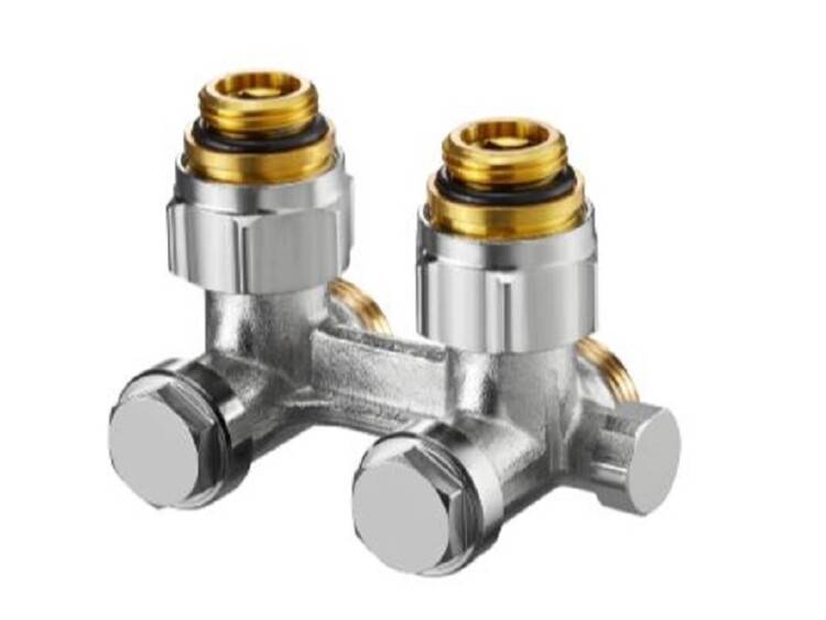 Узел нижнего подключения Oventrop Multiflex F угловой 1/2 HP x 3/4 HP 1015994