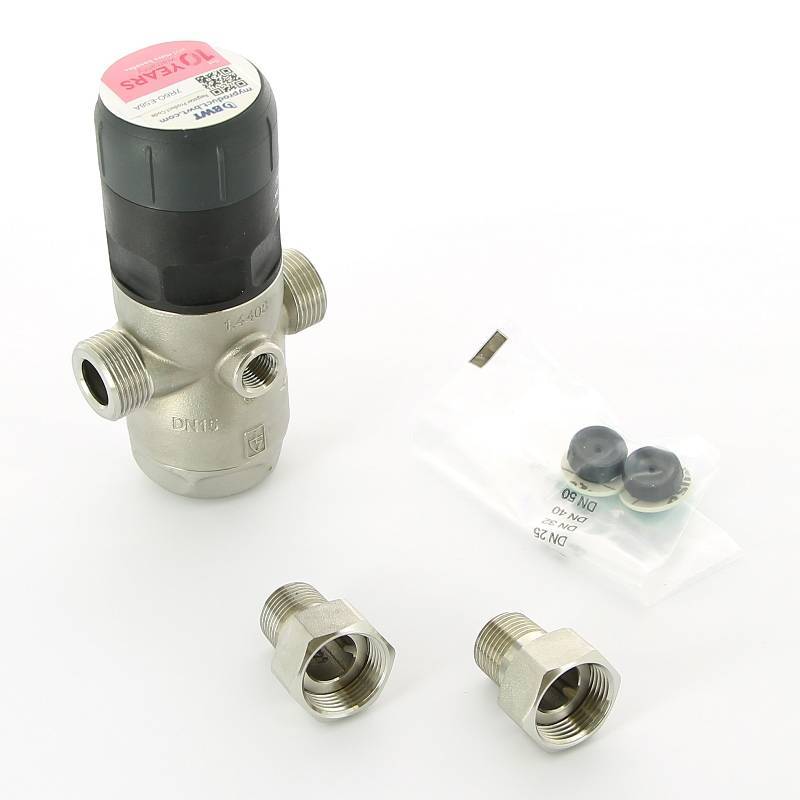 Редуктор давления BWT D1 Inox 1/2 1.5-7 бар PN25 для горячей воды 125300295