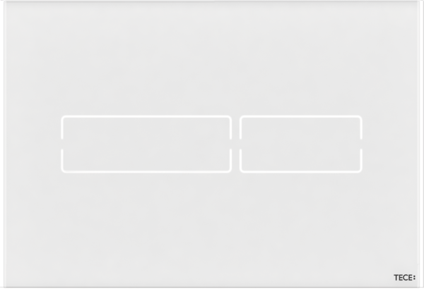 Клавиша смыва TECE TECElux Mini 220x150 мм стекло белое 9240960