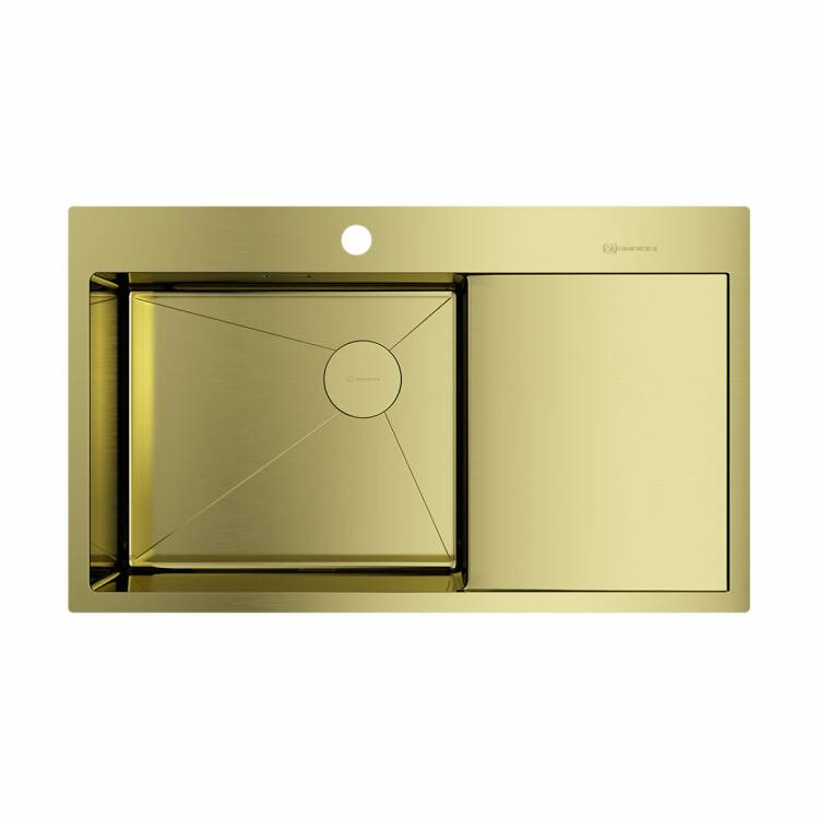 Кухонная мойка OMOIKIRI Akisame 86-L 860x510 мм светлое золото 4997045