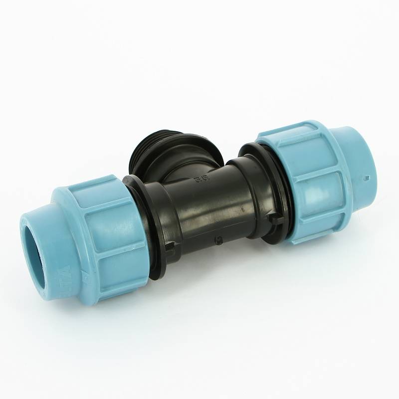 Тройник компрессионный Unidelta ПНД 32x1 1/4 наружная резьба 1010032005