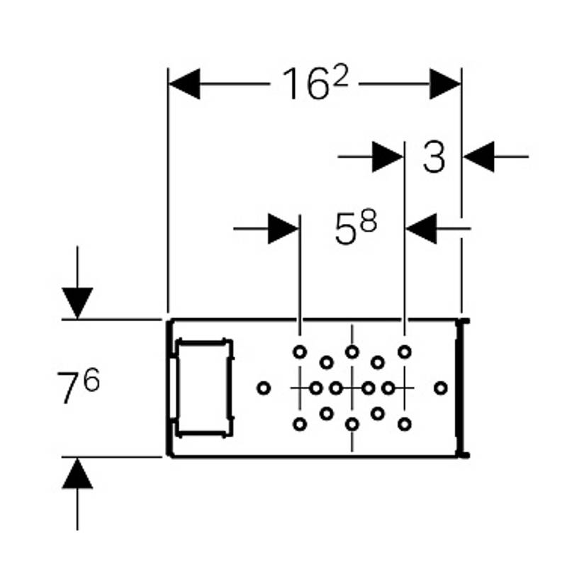 Траверса Geberit GIS для настенного водоразборного крана 461.742.00.1