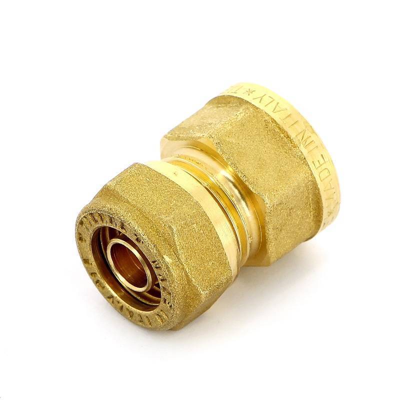 Муфта обжимная Tiemme 1400 15(2.5) мм х 1/2 ВР латунная 1400024