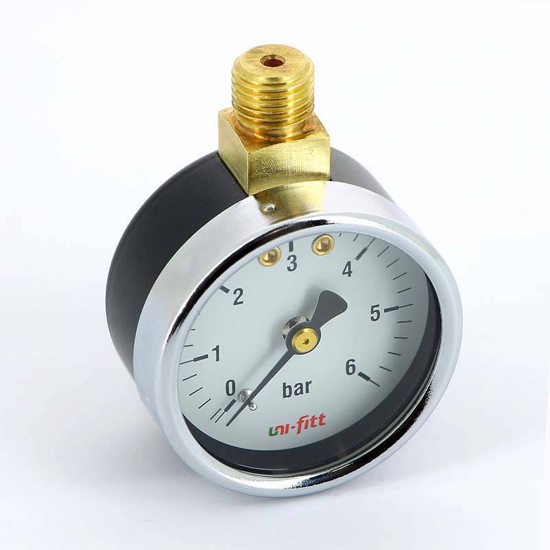 Манометр радиальный Uni-Fitt 1/4 6 бар 50 мм верхнее подключение 302P2020