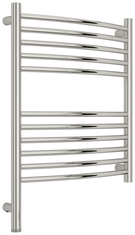 Полотенцесушитель электрический Сунержа Богема 3.1 выгнутая 600x500 мм МЭМ нижнее слева полированная сталь 00-6002-6050
