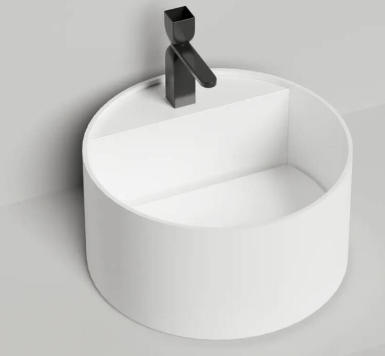 Раковина Salini Armonia Round Top 02 450x450x250 мм белая матовая 130422TM