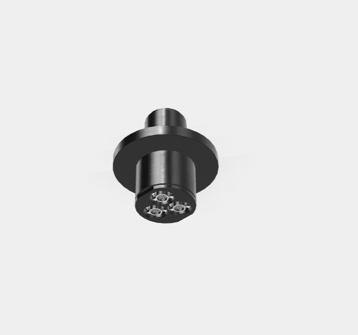 Микродуш Fima Carlo Frattini Waterdot F1610ECS потолочный 50 мм хром черный брашированный