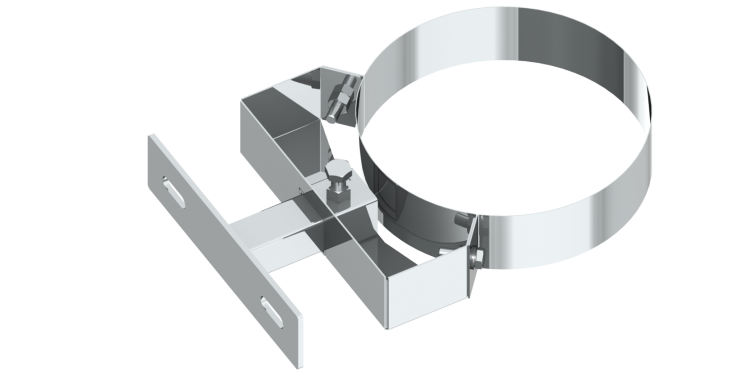 Хомут стеновой регулируемый Jeremias DW-FU 130 мм отступ 100-150 мм DW22130