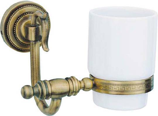 Стакан для зубных щеток Boheme Medici подвесной бронза/белый 10604
