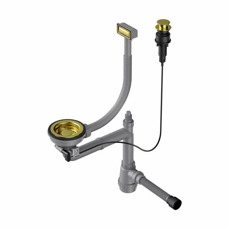 Слив-перелив для моек OMOIKIRI WK-1-LG-A светлое золото 4956469