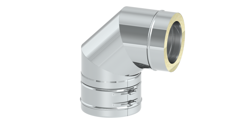 Колено 90° Jeremias DW-FU 180 мм двустенное DW60180