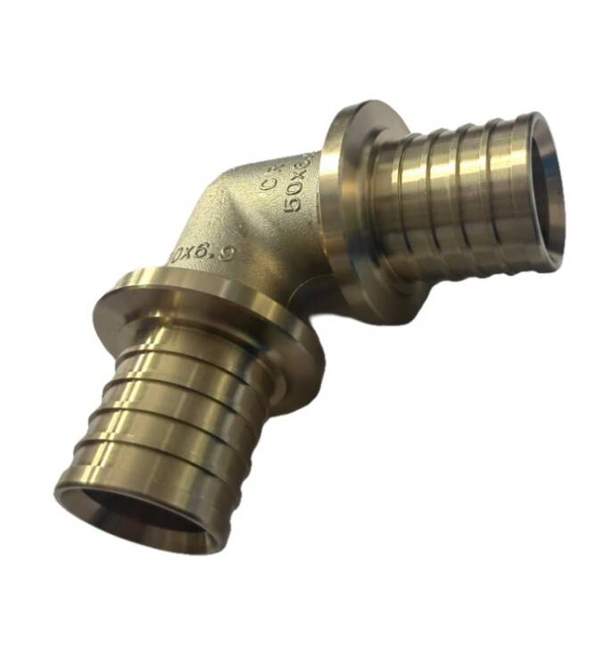 Угольник 90° REHAU RAUTITAN MX 50 мм латунь DZR 11093071001