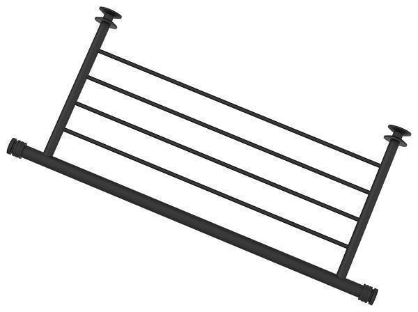 Полка для полотенцесушителя Сунержа прямая 4 перекладины 538x240 мм темный титан муар 15-2012-4470