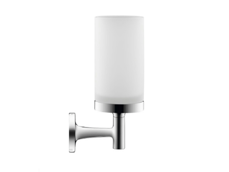 Стакан с держателем Duravit Starck T 65x98x173 мм хром матовое стекло 0099311000