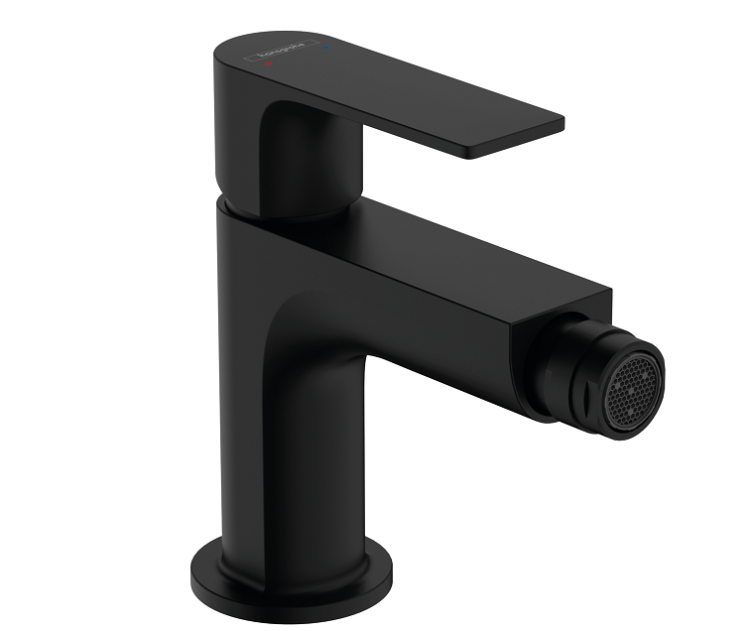 Смеситель для биде Hansgrohe Rebris E однорычажный черный матовый 72213670