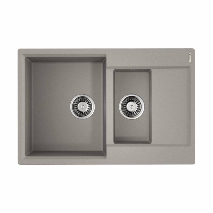 Кухонная мойка OMOIKIRI Daisen 780x510 мм 2 чаши Leningrad grey 4993332