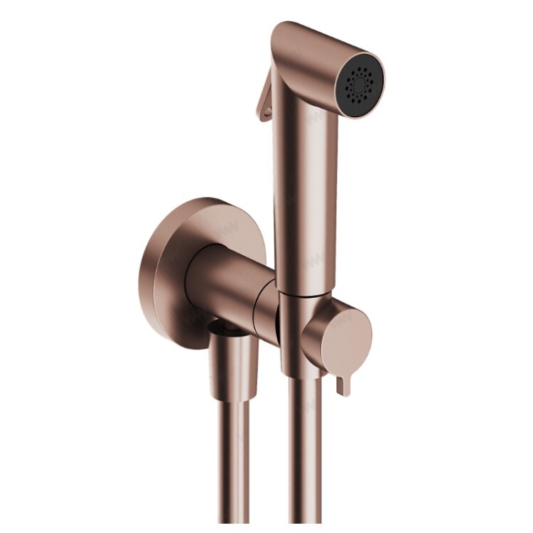 Гигиенический душ со смесителем Almar Shut Off Copper Brushed PVD E136013CO