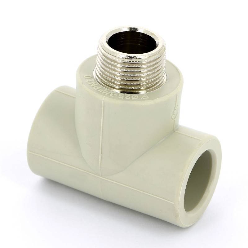 Тройник полипропиленовый FV-Plast 25х3/4х25 мм с наружной резьбой 222525