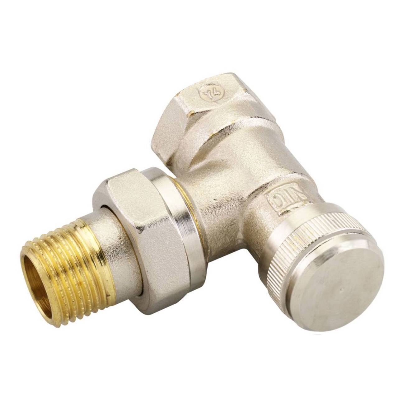 Клапан радиаторный запорный угловой Ридан LV Ду 20 003L0145R