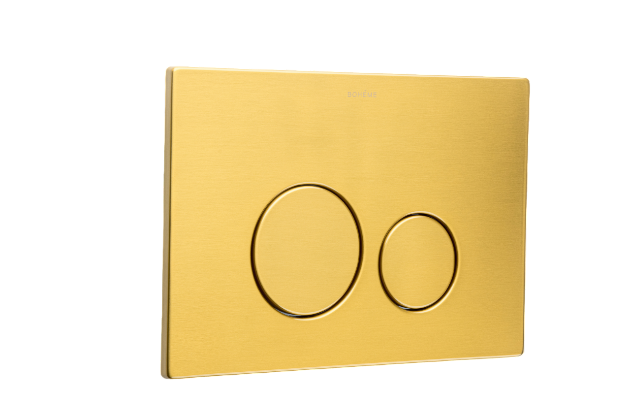 Кнопка смыва Boheme для инсталляции нержавеющая сталь брашированная бронза 649-BRB