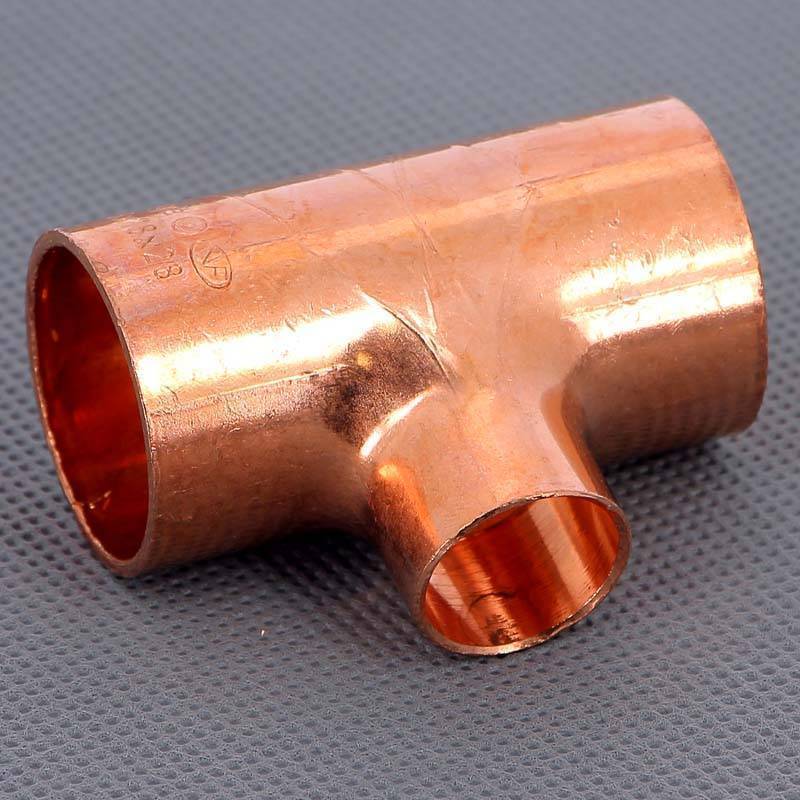 Тройник медный под пайку Viega 28х18х28 мм 102852