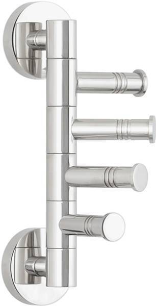 Держатель полотенец поворотный Сунержа Веер-4 5x8.8x19.6 см золото 03-3010-4088