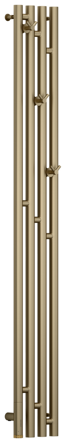 Полотенцесушитель электрический Сунержа Кантата 3.0 19.1x150 см левый золотой шёлк матовый 32-5846-1516