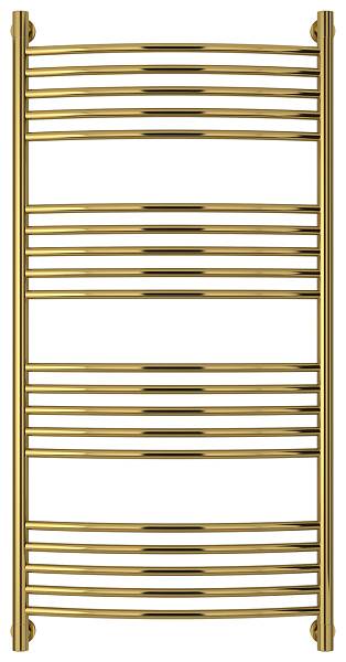 Полотенцесушитель водяной Сунержа Богема+ с полкой 600x1200 мм золото 03-0221-1260