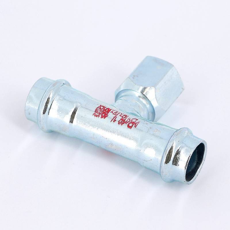 Тройник пресс-В IBP B-Press Carbon 18x1/2x18 мм оцинкованная сталь PC4130G0180418