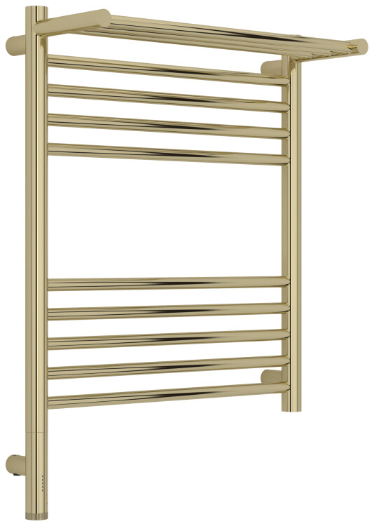 Полотенцесушитель электрический Сунержа Богема 3.1 с 1 полкой 724х532 мм МЭМ нижнее слева шампань 020-6006-6050