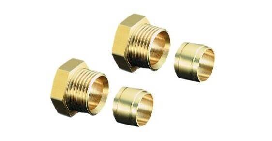 Присоединительный набор Oventrop Ofix-Oil латунь 10 мм комплект 2 шт 2127052