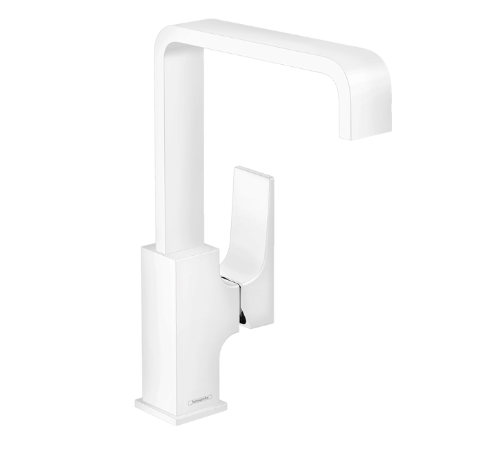 Смеситель для раковины Hansgrohe Metropol 230 с донным клапаном белый матовый 32511700