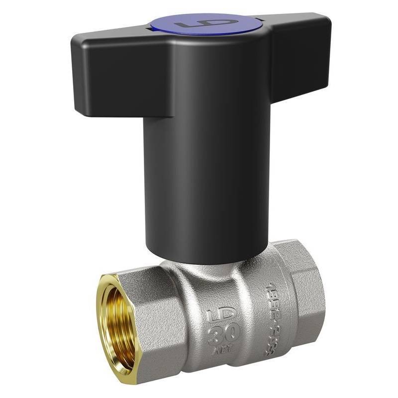 Кран шаровой LD Pride 47.340.20 B полнопроходной 3/4 ВР/ВР синяя T-ручка 47.340.20 B