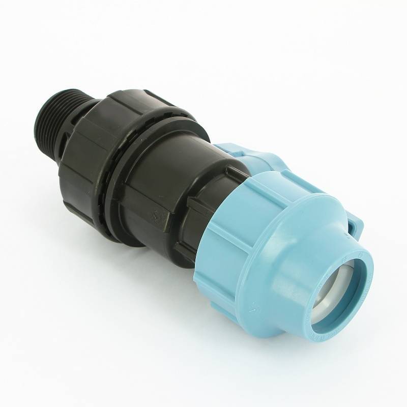 Кран шаровый обжимной Unidelta 1072 40 x 1 1/4 Н для труб ПНД 1072040005001