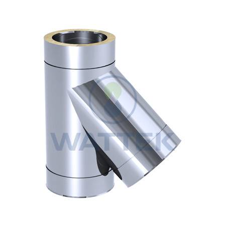 Тройник 45° Jeremias DW-FU D180 мм двустенный 4T45