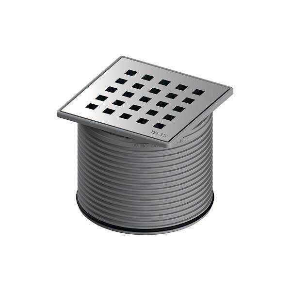 Дизайн-решетка TECE TECEdrainpoint S quadratum 100x100 мм полированная нержавеющая сталь 3660007