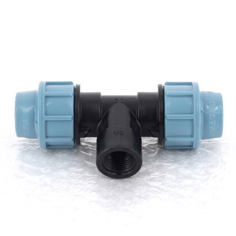 Тройник обжимной с внутренней резьбой Unidelta 20х1/2 для ПНД 1007020002