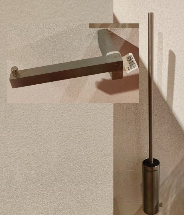 Набор аксессуаров Antonio Lupi Rapido/Just: ершик и бумагодержатель сатинированная сталь RAPIDO2JUST8