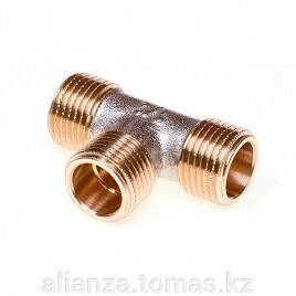 Тройник Sanha 35 мм медный 2402773