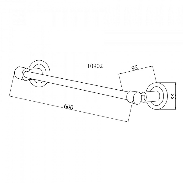 Полотенцедержатель Boheme Murano подвесной хром 10902-W-CR