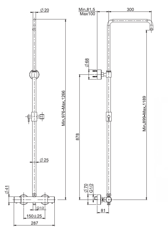 Душевая стойка Fima Carlo Frattini Shower Column белый матовый F4285SBS