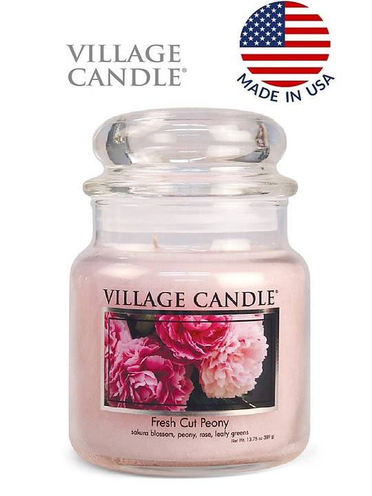 Ароматическая свеча Village Candle Peony Пион 389 г 10099