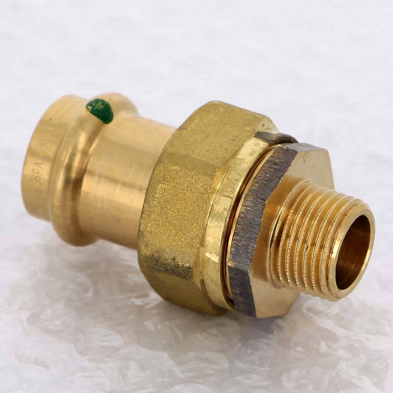 Муфта разъёмная пресс-Н бронза Viega Sanpress 22x1/2 142674