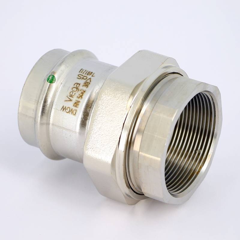 Муфта разъемная Viega Sanpress Inox 54х2 пресс-В с плоским уплотнением 437565