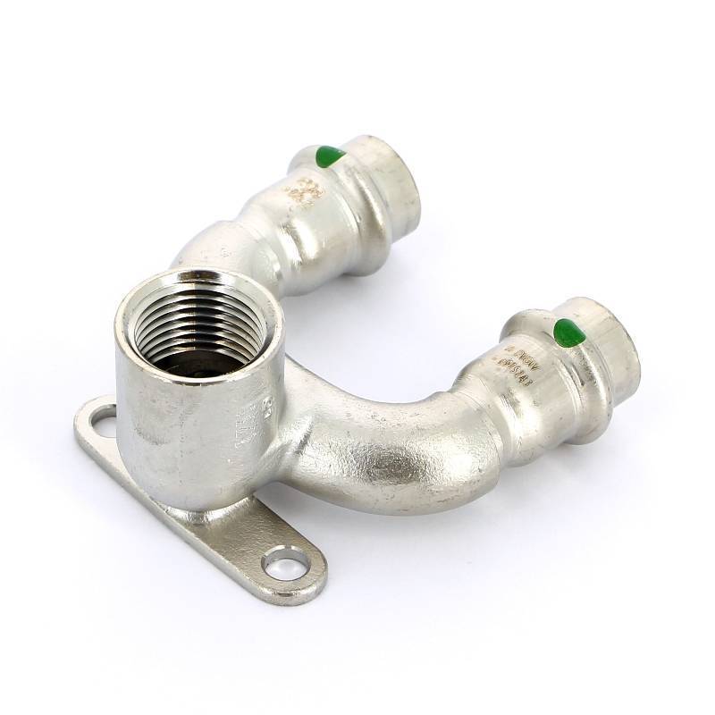 Водорозетка пресс-В проходная Viega Sanpress Inox 15x1/2 693718