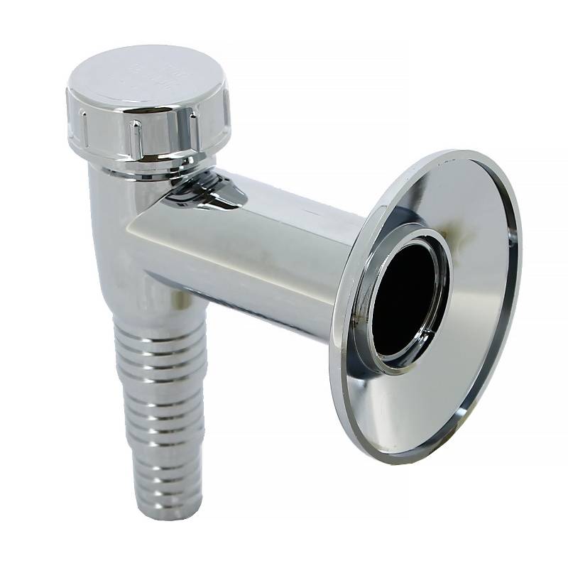 Сифон для бытовой техники McAlpine с обратным клапаном выход 32 мм хром WMV-32CP