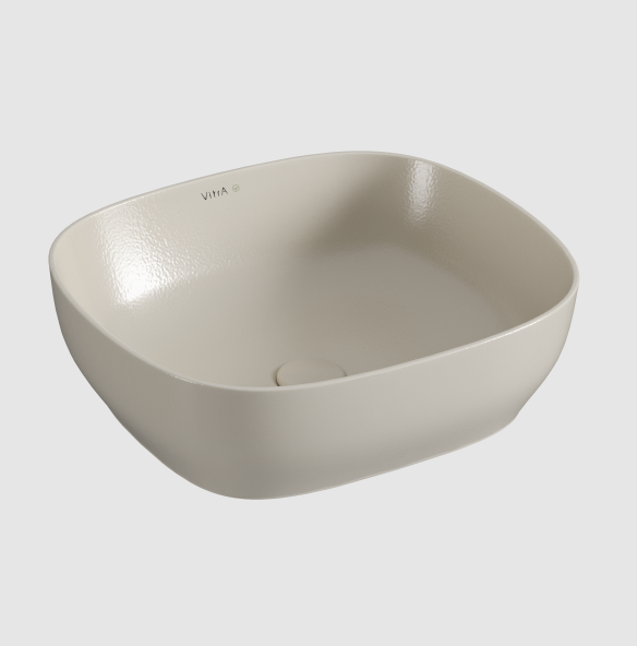 Раковина накладная VitrA Outline 480х420 мм тауп матовый VitrA Hygiene 7994B0660016