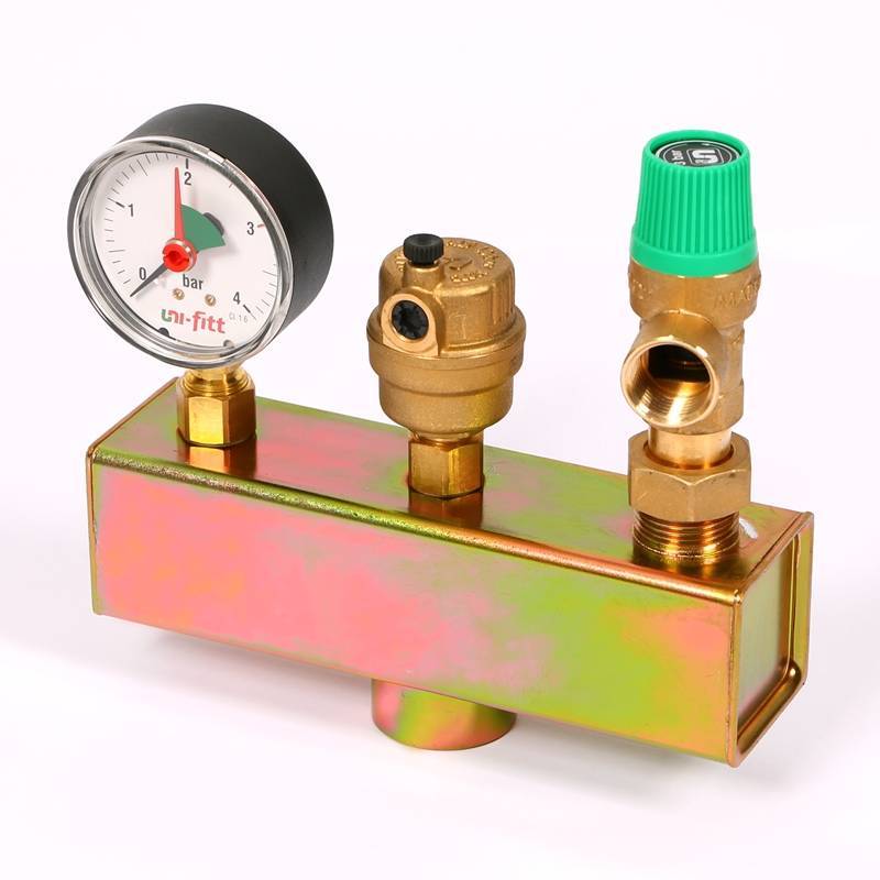 Группа безопасности котла Uni-Fitt до 50 кВт 1 3 бар сталь 250A4530